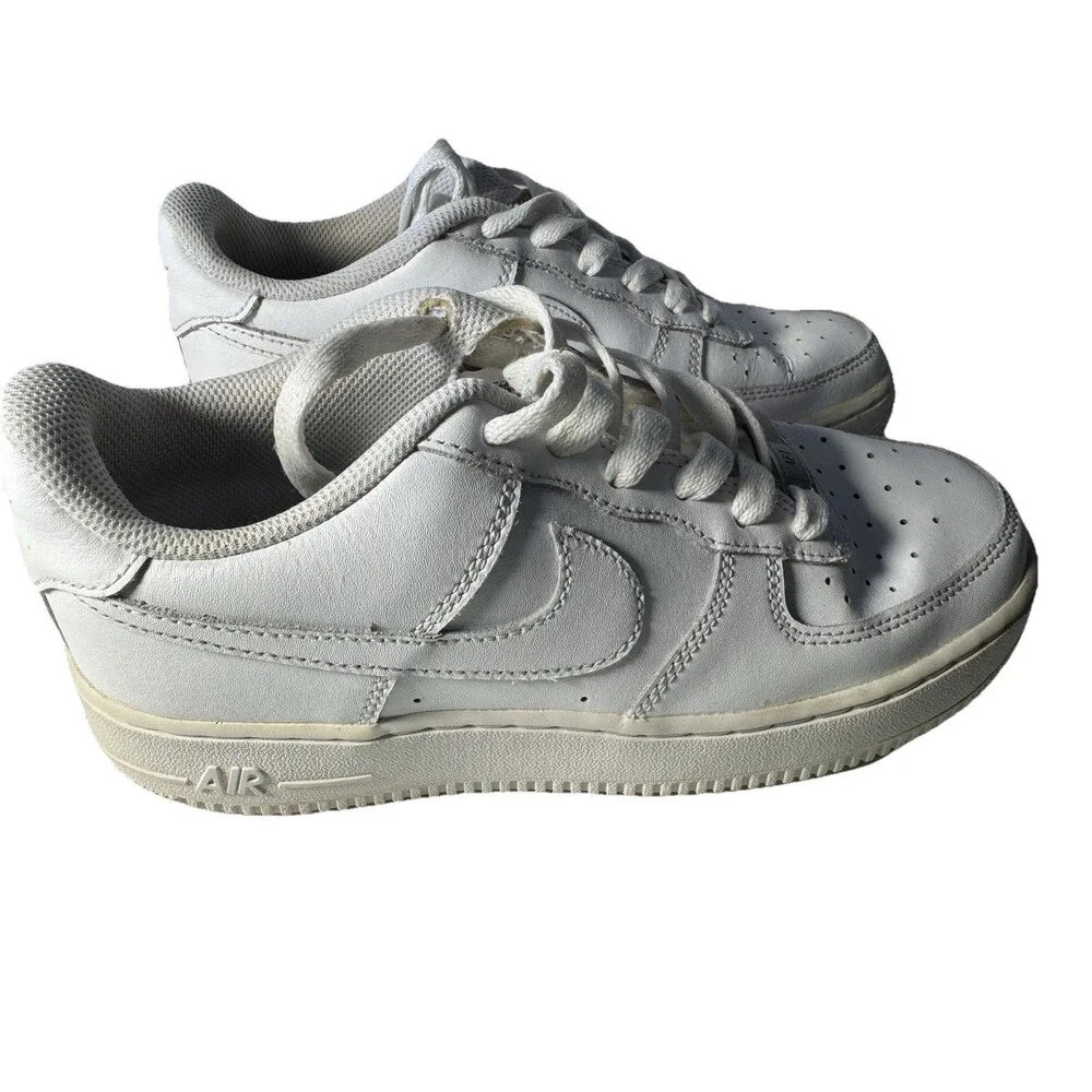 Nike Air Force 1 Low GS 6Y White Leather Sneakers DH2920-111 Classic AF1 Shoes